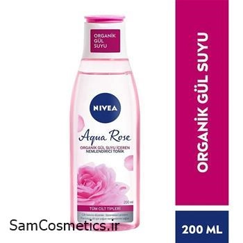 تونر آبرسان گل رز Aqua rose نیوآ | Nivea مناسب انواع پوست حجم 200 میل