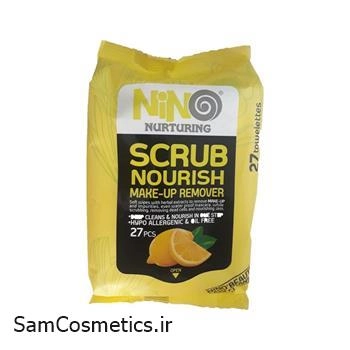 دستمال مرطوب پاک کننده آرایش نینو مدل لایه بردار بسته 27 عددی