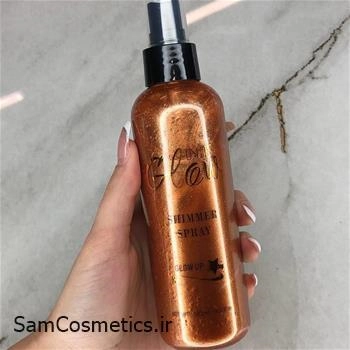 اسپری شیمر شاین و هایلایتر مایع بدن USHAS GLOW شماره 4