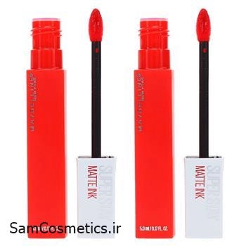 رژ لب مایع مات میبلین | maybelline مدل سوپر استی  رنگ 320 حجم 5 میل