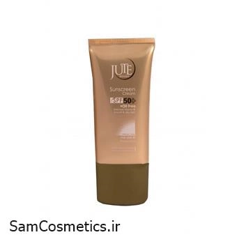 کرم ضد آفتاب spf 50 مناسب  پوست چرب ژوت | jute رنگ لایت بژ  حجم 40 میل