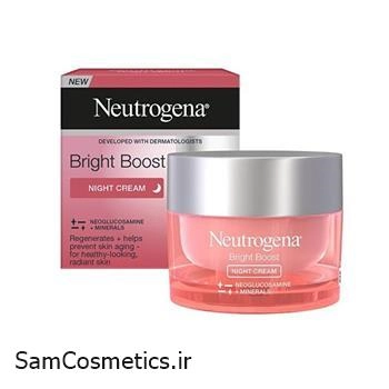 کرم شب ضد لک و روشن کننده نیتروژینا | Neutrogena مدل Bright Boost