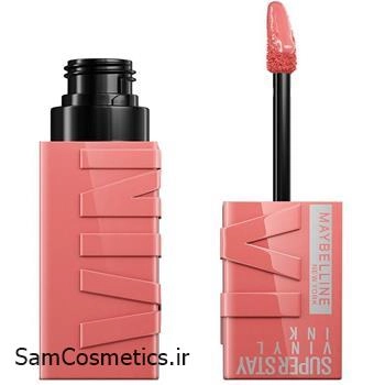 رژ لب مایع میبلین | Maybelline مدل SuperStay Vinyl Ink رنگ 100 Charmed