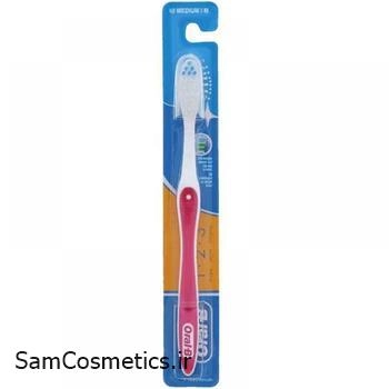 مسواک همه کاره اورال بی | Oral-B مدل 1.2.3 دارای برس متوسط دارای درپوش