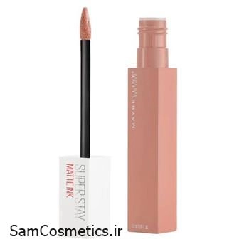 رژ لب مایع مات میبلین | maybelline مدل سوپر استی  رنگ 55 حجم 5 میل