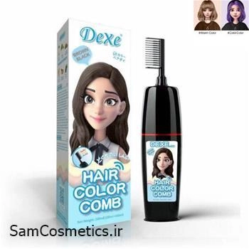 شامپو رنگ مو شانه دار دکسی | Dexe کد Brown Black حجم 200 میل