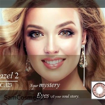 لنز رنگی فصلی ZeroSeven رنگ َhazel 2 - 123