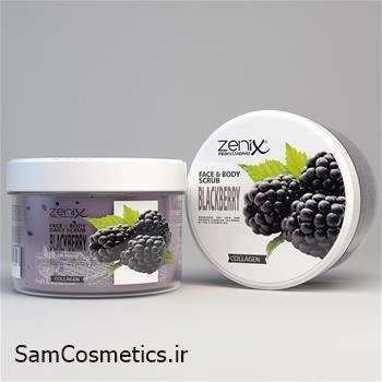 اسکراب (لایه بردار) صورت و بدن زنیکس | Zenix مدل بلک بری حجم 275 میل