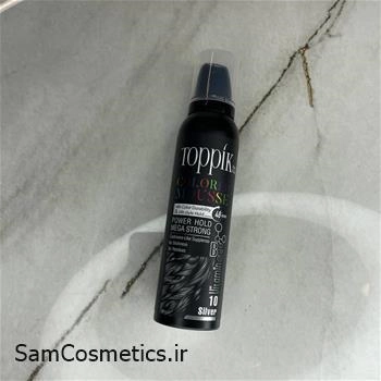 موس مو رنگی تاپیک | Toppik رنگ نقره ای (10 silver) حجم 125 میل