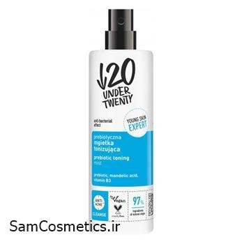 تونر آبرسان Prebiotic آندر تونتی | UNDER TWENTY حجم 200 میل