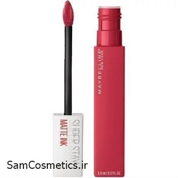 رژ لب مایع مات میبلین | maybelline مدل سوپر استی  رنگ 15 حجم 5 میل