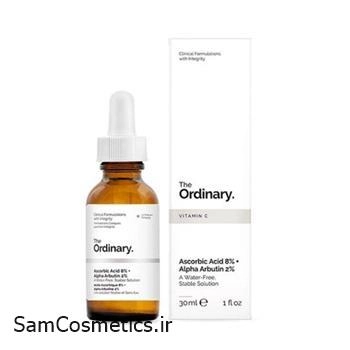 سرم اسکوربیک 8% و آلفا آربوتین 2% اوردینری | The Ordinary حجم 30 میل