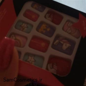 ناخن مصنوعی ژله ای کودکانه آی ایکس | ix طرح یونیکورن 12 عددی