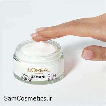 کرم شب ضد چروک و بازسازی کننده لورال |‌ L'OREAL بالای 50 سال سری Yas Uzmani حجم 50 میل