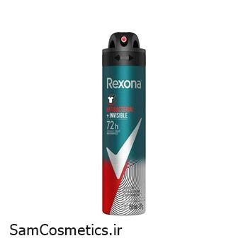 اسپری رکسونا | Rexona مدل Antibacterial+Invisible 72h حجم 200 میل