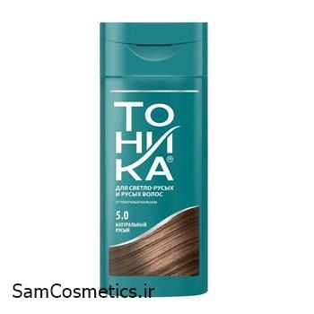 شامپو رنگساژ تونیکا | TONIKA رنگ قهوه ای روشن طبیعی شماره 5.0 حجم 150 میل