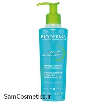 ژل شستشو بایودرما | Bioderma مناسب پوست چرب و مختلط حجم 200 میل