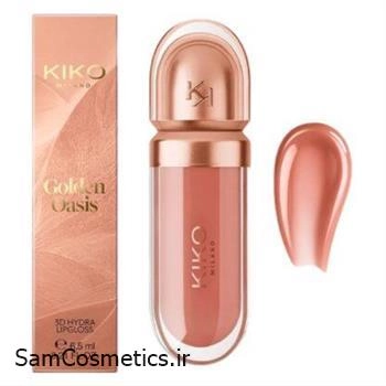برق لب (لیپ گلاس) اورجینال کیکو | KIKO مدل Golden Oasis کد 05