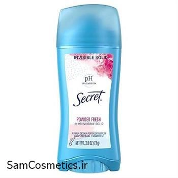 مام زیر بغل صابونی سکرت | Secret مدل Powder Fresh حجم 73 گرم