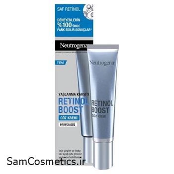 کرم دور چشم نوتروژینا | Neutrogena ضد چروک سری Retinol Boost حجم 15 میل