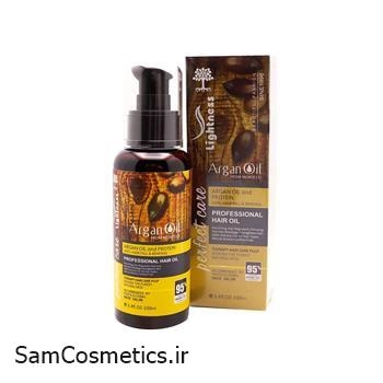 سرم مو آرگان لایتنس | LIGHTNESS مدل ARGAN OIL & PROTEIN حجم 100 میل