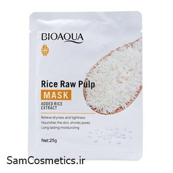 ماسک ورقه ای بیوآکوا | Bioaqua ضد چروک مدل برنج حجم 30 میل